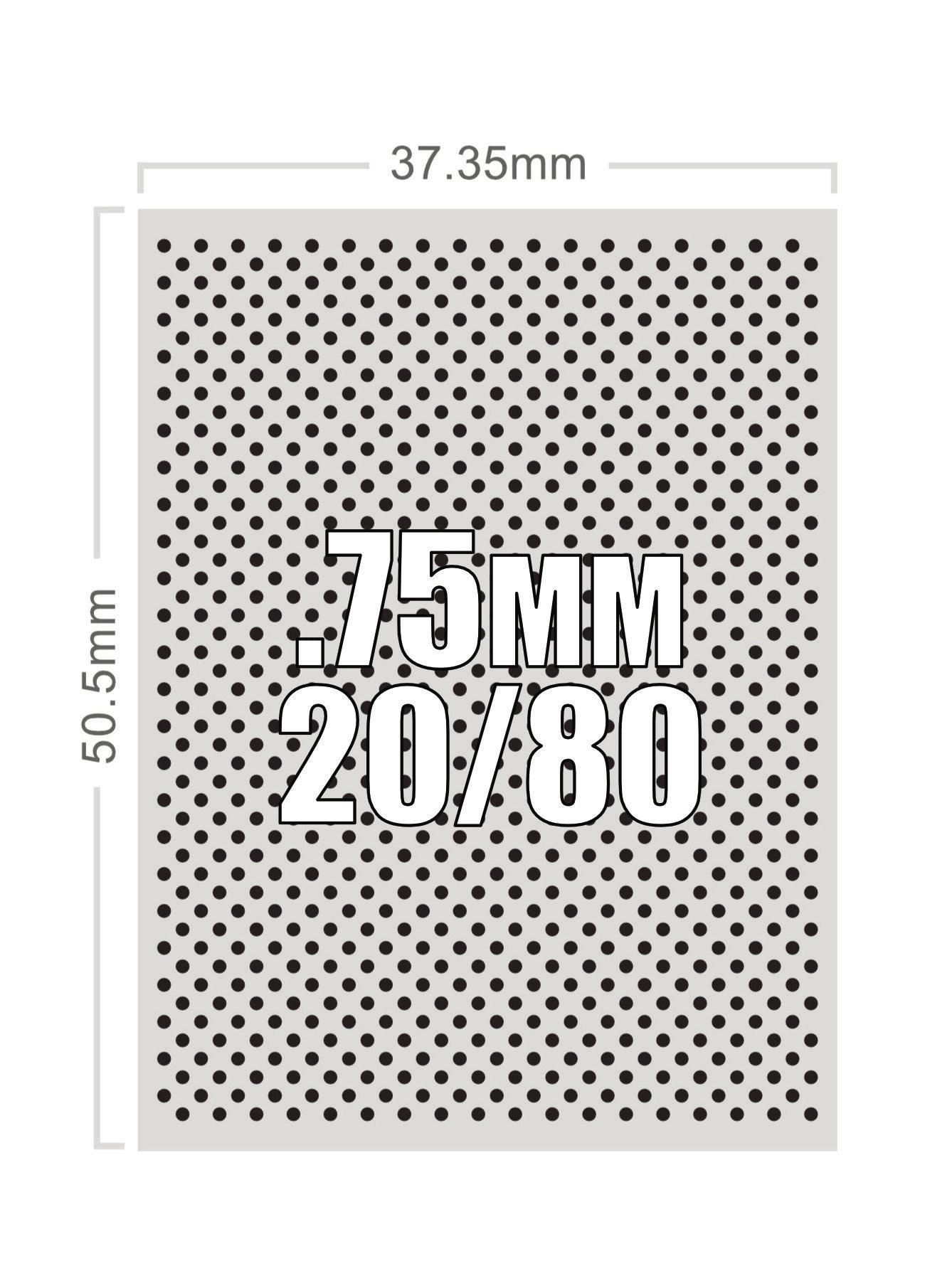 .75mm Dot : 20% / 80%