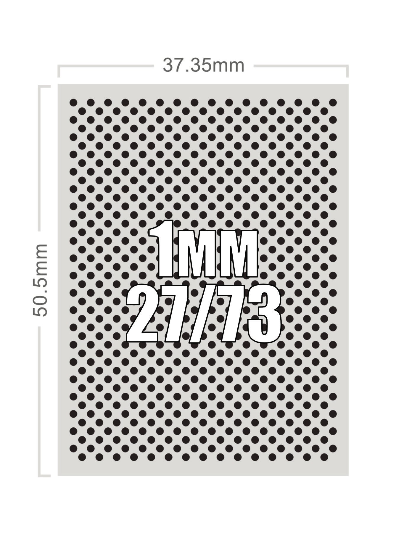 1mm Dot : 27% / 73%